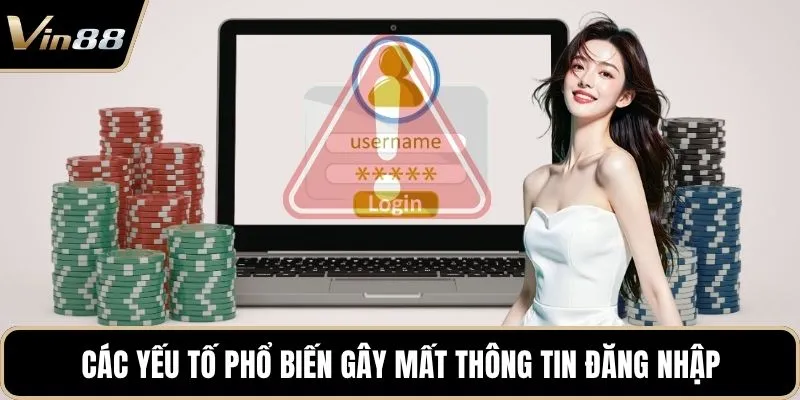 Các yếu tố phổ biến gây mất thông tin đăng nhập