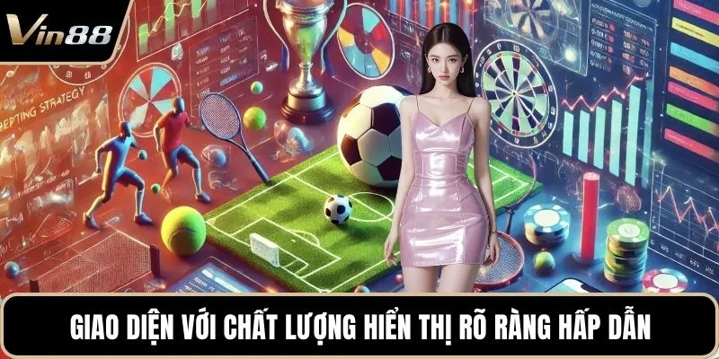 Giao diện với chất lượng hiển thị rõ ràng hấp dẫn