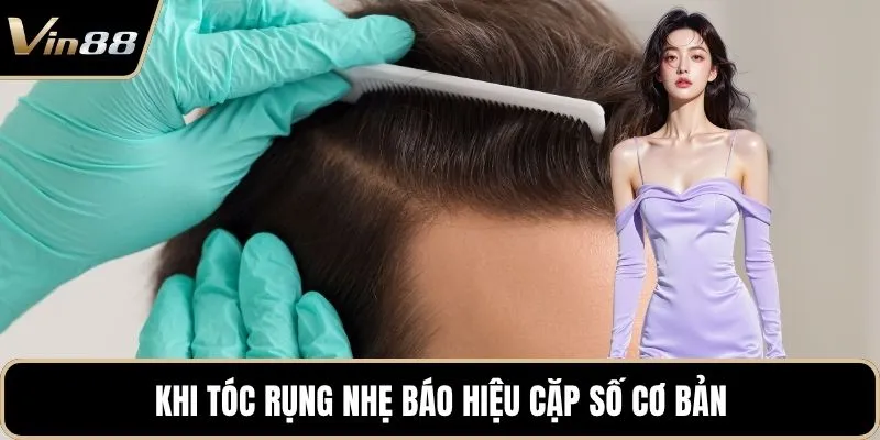 Khi tóc rụng nhẹ báo hiệu cặp số cơ bản