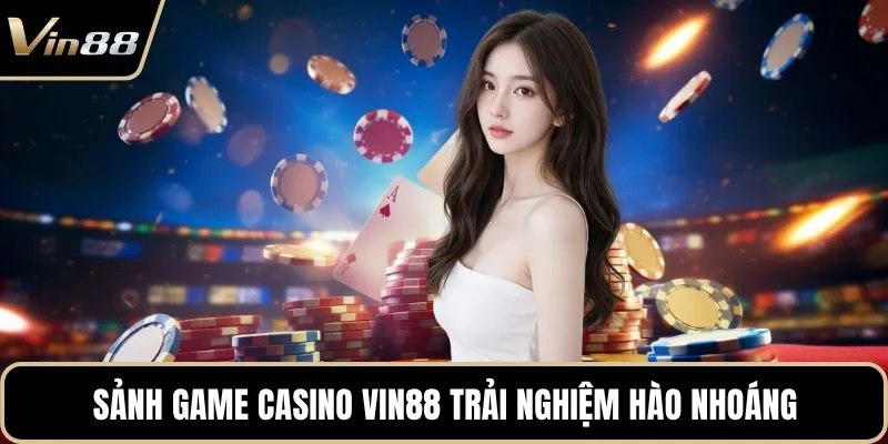 Sảnh game casino Vin88 trải nghiệm hào nhoáng